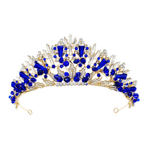 Tiara <span class=keywords><strong>de</strong></span> Cristal con Pedrería <span class=keywords><strong>de</strong></span> Princesa, Elegante y Moderna, para Concurso <span class=keywords><strong>de</strong></span> Belleza, Boda o Novia, Marca LUOXIN - Product Image 4
