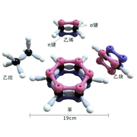 Juego de Modelos Moleculares de Química Orgánica, Kit de Modelos de Estructura Atómica y Retícula Cristalina para la Enseñanza de Química en Secundaria y Universidad