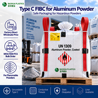 Sac vrac conducteur Type C FIBC (Big Bag/Jumbo Bag) 1000kg 1500kg 2000kg UN1309 en aluminium pour poudres métalliques, usage intensif