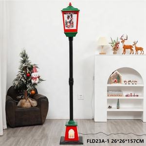 Fábrica al por mayor Navidad nieve lámpara Musical moda reutilizable farol para decoración <span class=keywords><strong>de</strong></span> festivales - Product Image 2