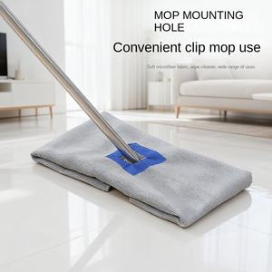 Microfibre carré <span class=keywords><strong>ménage</strong></span> vadrouille chiffon <span class=keywords><strong>ménage</strong></span> nettoyage absorbant réutilisable essuyer verre une traînée propre paresseux homme artefact - Product Image 3