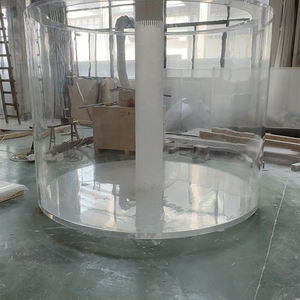 Eco Vriendelijke Moderne Stijl Acryl Ovale Salontafel Vis Glazen Platen Camry Aquarium - Product Image 2