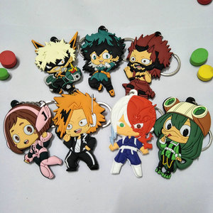 Llavero de PVC Suave de Doble Cara con 7 Diseños para los Fans del <span class=keywords><strong>Anime</strong></span> <span class=keywords><strong>My</strong></span> <span class=keywords><strong>Hero</strong></span> Academia, Ideal como Regalo - Product Image 1