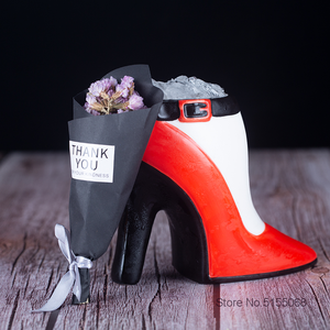Vaso de Cóctel de Cerámica con Diseño de Taza Tiki, Estilo <span class=keywords><strong>Hawaiano</strong></span>, Zapatos de Tacón Alto Rojos para Mujer, 490 ml - Product Image 3