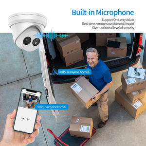 オリジナルHIK屋外防水H.265IR内蔵マイク監視カメラPOE 5MP 8MP 4K HDIPカメラ - Product Image 5