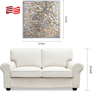 <strong>Factory</strong> Supply Sheet Metal Perforating Decorate <strong>Abstract</strong> Wall Art Gold Leaf Sculpture - Product Image 6