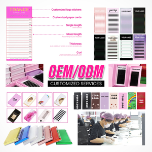 Fabricant de cils, extensions de cils personnalisées en forme de YY, extensions de cils professionnelles TDANCE Y Lash <span class=keywords><strong>C</strong></span> Curl - Product Image 6