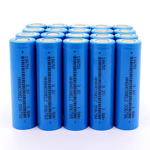 Batería recargable de fábrica al por mayor 18650 celda de batería de iones de litio para linterna LED Paquete de batería solar DIY