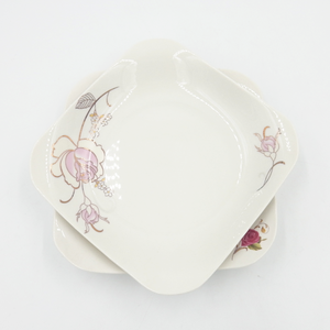 8,5 "cuadrado <span class=keywords><strong>blanco</strong></span> al por mayor de cerámica cuadrada de la placa de la cena para el uso diario - Product Image 1