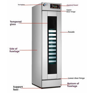 Fourniture d'usine nouvel équipement de boulangerie Pizza pain pâte armoire de fermentation pour restaurant utiliser noix et boîte d'épreuve de pâte de maïs - Product Image 1
