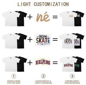 T-shirt personnalisé en coton pour homme grande taille, t-shirt unisexe vierge, t-shirt uni surdimensionné pour homme, t-shirt pour homme avec logo imprimé - Product Image 4