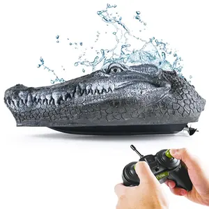 Flytec V005 2.4GHz Télécommande Électrique Simulation RC Crocodile Alligator Tête Bateau Jouets Pour Enfants D'été Piscine Et Jardin Jouer
