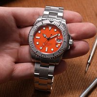 Montres mécaniques automatiques pour hommes, montre étanche en acier inoxydable, bracelet réglable, cadran lumineux, résistant aux chocs
