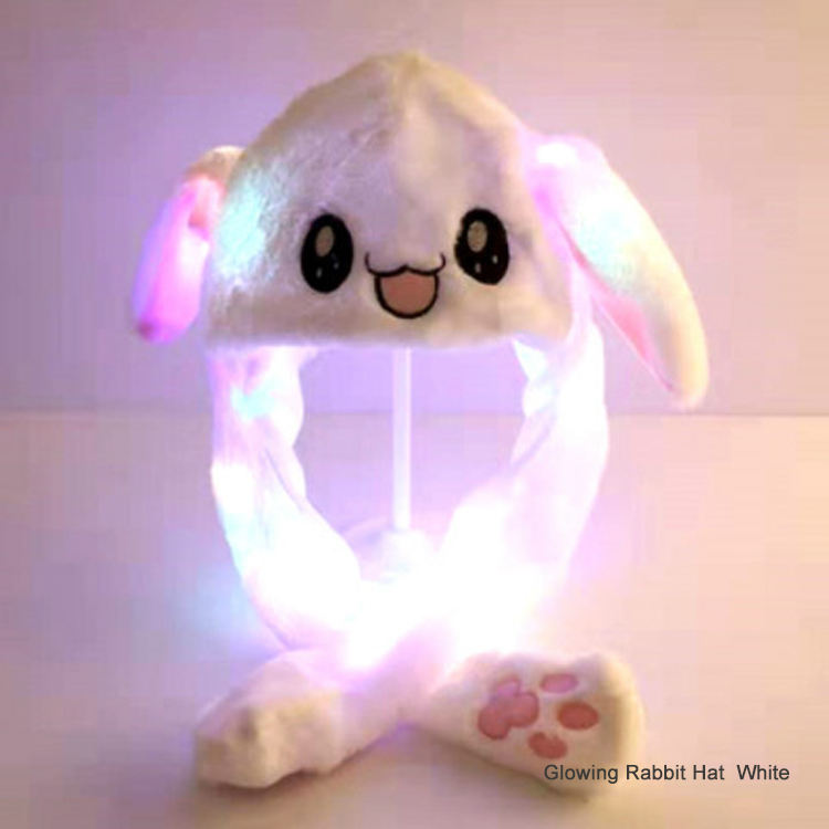 Glowing Rabbit Hat blanco