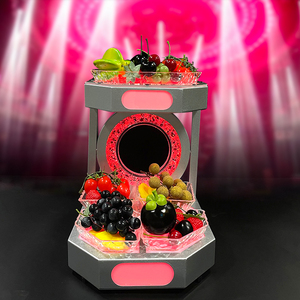 Plateau de service de fruits en métal de luxe boîte de nuit <span class=keywords><strong>Plub</strong></span> assiette de fruits avec support plats et assiettes - Product Image 5