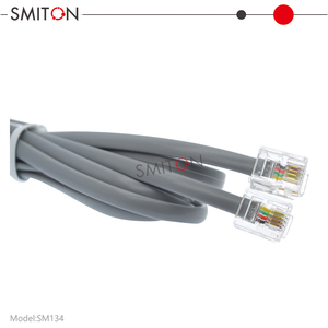 Điện thoại mở rộng dây cáp Nam đến Nam RJ11 6P4C cắm đường dây điện thoại cố định điện thoại Fax <span class=keywords><strong>Modem</strong></span> - Product Image 3