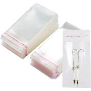 600 <b>Pack</b> 2" x 3" Small Thick Clear Resealable Cello Cellophane Self Adhesive Seal <b>Bags</b> Heavy Duty Self-Sealing OPP Poly <b>Bag</b> For - Product Image 1