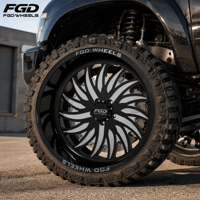 Jantes forgées brillantes personnalisées 6x139.7 8x180 8x170 20 22 24 26 pouces 24x14 22x12 pour GMC 1500 2500 Ford Truck Rim