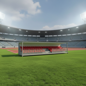 Tribune modulaire robuste 20 HC 40 HC, conteneur préfabriqué, sièges mobiles pour stade, tribune pour arène de football - Product Image 1