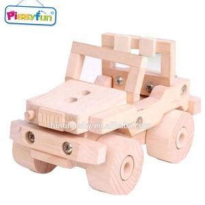 Voiture miniature en bois artisanale de haute qualité pour enfants, jouet de bricolage pour enfants, camion jouet - Product Image 4