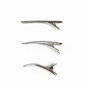 أداة تصفيف احترافية للصالونات، مشبك شعر متين من المعدن بتصميم منقار البطة، إكسسوار تجميل للحفلات وتقسيم الشعر وتثبيته، مصنوع من سبيكة معدنية - Product Image 2