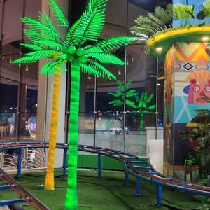 Hot Selling Kleur Veranderende Plastic Palmboom Aangepaste Grote Led Decoratief Licht Kunstmatige Kokospalm Boom - Product Image 1