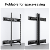 VIGFIT Équipement d'entraînement musculaire en métal, rack de squat pliable mural réglable pour salle de sport commerciale