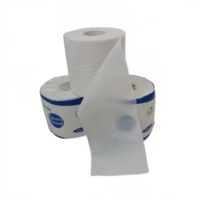 Vente en gros de papier toilette en pâte de bois vierge en rouleau de couleur naturelle standard de l'usine chinoise pour les salles de lavage