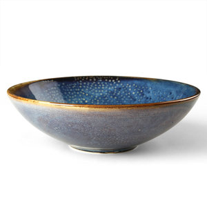 Grosir Langsung dari Pabrik Keramik Mangkuk Salad Buah dan Buah, Restoran Porselen Biru Melayani Sup Set Mangkuk Ramen - Product Image 2