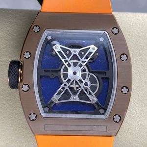 นาฬิกาจักรกลธีมอวกาศคุณภาพสูงพร้อมสายยางสีส้ม - Product Image 5