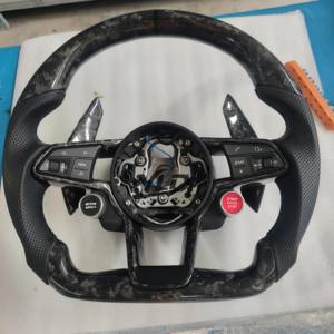 Volant de direction en cuir sport YLD pour <span class=keywords><strong>Audi</strong></span> R8 A3 A4 A5 A6 A7 S3 S5 Q5 RS8 S8 RS3 <span class=keywords><strong>RS4</strong></span> RS5 RS7 - Product Image 3