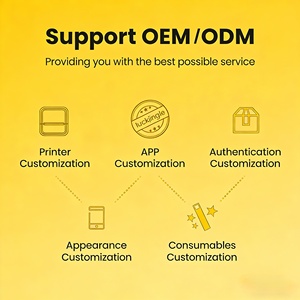 Imprimante d'étiquettes thermiques pour petites entreprises, fabricant d'autocollants avec décalcomanies colorées, portable, Bluetooth, pour codes-barres, logos, autocollants DIY personnalisés - Product Image 2