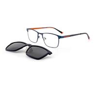 Lunettes de soleil rectangulaires à clipser en métal 2026 avec verres magnétiques – Monture tendance pour homme