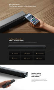 <span class=keywords><strong>Barre</strong></span> <span class=keywords><strong>de</strong></span> <span class=keywords><strong>Son</strong></span> Pro 5.1 Canaux Système Home Cinéma 2.1 Canaux avec Interface sans Fil USB et Aux Télécommande - Product Image 5