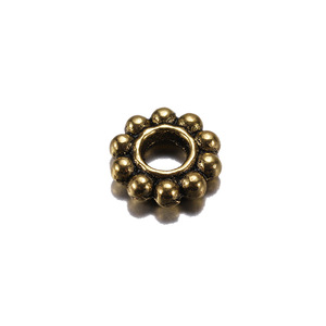 Zinc Alloy Flower Spacer Beads Antique Gold Silver Bronze <b>Copper</b> For <b>Bracelet</b> Making DIY Jewelry Accessories - Product Image 3
