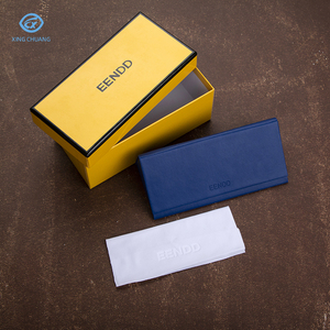 Estuche de Gafas de Sol y Anteojos de Cartón Triangular Plegable de Cuero PU con Logotipo Personalizado, el Mejor Juego de Cajas de Embalaje - Product Image 5