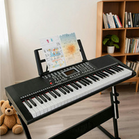 BD-661 Portable 61 Keys Electronic Keyboard Piano Musical Instruments Electric Organ With 200 Tones 60 Demo Songs for Home User