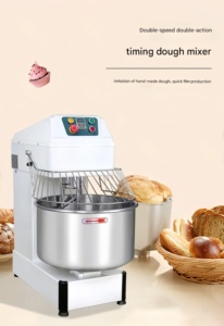 Mélangeur <span class=keywords><strong>à</strong></span> pâte commercial en acier inoxydable 70L 70kg <span class=keywords><strong>Pétrin</strong></span> spiral pour pain, pizza et aliments - Product Image 2