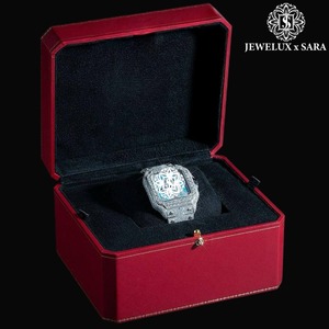 Best Quality Customized Stylish Elegant Luxury <b>Automatic</b> Rose Gold Moissanite Diamond Hip Hop Watch Available for Export Price - Product Image 2