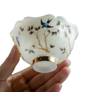Dehua stile coreano in porcellana bianca Kung Fu Set da tè singolo per uso domestico in ceramica Master Cup tazza da latte di buona qualità giada di montone - Product Image 5