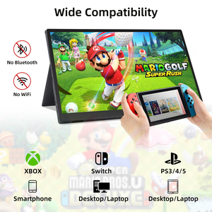 HD 1080p LCD màn hình di động 15.6 inch với Type-C HD mi Port cho mở rộng di động PC Màn hình máy tính xách tay - Product Image 2