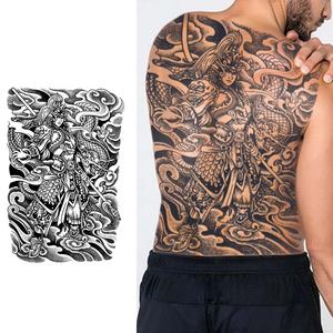 Personalizable grande <span class=keywords><strong>espalda</strong></span> <span class=keywords><strong>completa</strong></span> tatuaje temporal pegatina de larga duración impermeable semipermanente diseño de jugo de hierbas tatuaje - Product Image 3