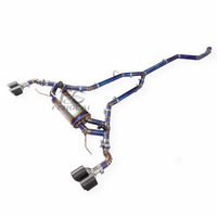 Tubo de Escape de Aleación de Titanio de Alta Calidad para BMW X5 X6 3.0T, Tubos de Escape CatBack con Válvulas, Controlador y Punta de Carbono