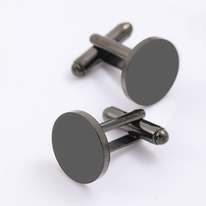 Ywyougangカスタマイズステンレススチール15mmサークルカフスDIYブランクビジネスウェディングパーティーアニバーサリーメンズギフト - Product Image 3