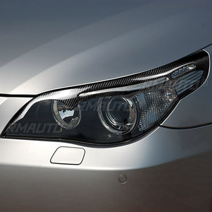 2 Piezas de Cubiertas Decorativas para Faros Delanteros de Fibra de Carbono para BMW E60 Serie 5 2004 2005 2006 2007 2008 2009 2010 - Product Image 5