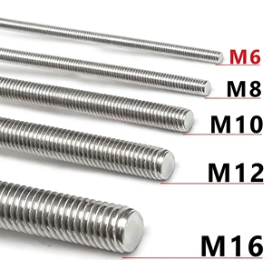 Batang Ulir Metrik Berkualitas Tinggi, Galvanis Khusus Grade 4.8 8.8, Batang Ulir Penuh, Baut Stud Q235/195 - Product Image 2