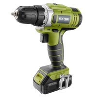 422800 EXTOL Juego de Herramientas Básicas de 46 Piezas, Kit Profesional y Práctico para el Hogar, Taladro Atornillador Inalámbrico para Electricistas