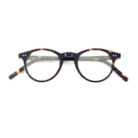 Montures de lunettes en acétate pour hommes à double pont avec lumière bleue