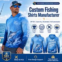 Camiseta de Pesca Personalizada con Diseño de Sublimación, Protección UV UPF50+, Absorción de Humedad, Poliéster, con Capucha y Manga Larga para Hombre