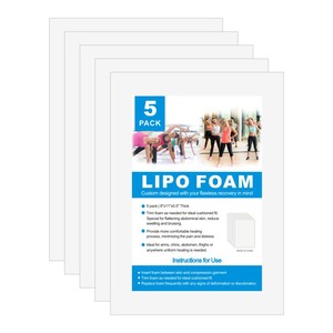 8 "x 11x0.5" Lipo bọt miếng đệm 5 gói cho bài phẫu thuật AB Board phẳng đệm nén hàng may mặc ghế và thắt lưng gối - Product Image 2
